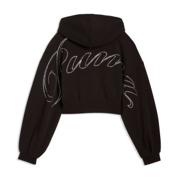 Alternative view of Hoodie Puma Original Ess Graphic Bedazzled Fz Tr Negro Mujer