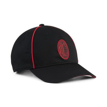 Gorra Puma Original Ac Milan King Cap Negro Rojo Para Hombre