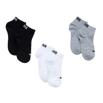 Medias Deportiva Puma Plain Quarter 3P Multicolor Para Niños