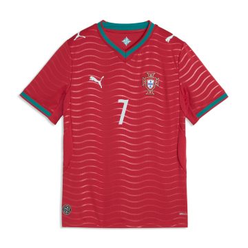Camisa Puma Original Fpf Home Jersey Ronaldo Rojo Para Niños