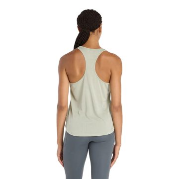 Alternative view of Camisa Deportiva New Balance Athletics Tank Verde Para Mujer