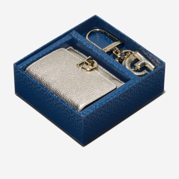 Billetera Casual Cole Haan Original Town Card Plateado Mujer