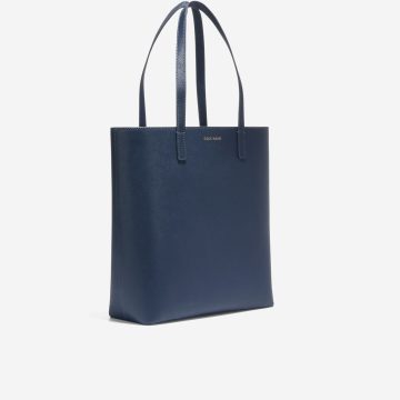 Bolso Casual En Cuero ColeHaan Original Tote Azul Para Mujer