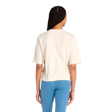 Alternative view of Camisa Deportiva New Balance Originales Graphics Beige Mujer