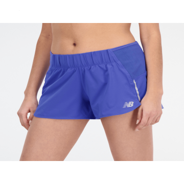 Alternative view of Pantaloneta New Balance Original Impact Run Azul Para Mujer