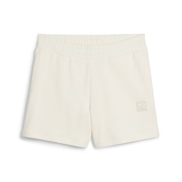 Pantaloneta Deportiva Puma Original Ess Mid-Rise Beige Mujer