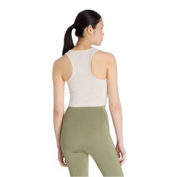 Alternative view of Camisa Deportiva New Balance Originals Micro-Rib Beige Mujer