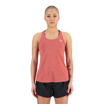 Camisa Deportiva New Balance Original Impact Run Rojo Mujer