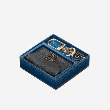 Billeteras En Cuero Cole Haan Original Town Card Negro Mujer