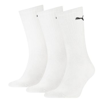 Medias Puma Originales Crew Long Sport 3 Pares Blanco Unisex