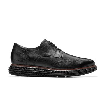Tenis Deportivo ColeHaan Grand 2.0 Wingtip Negro Para Hombre