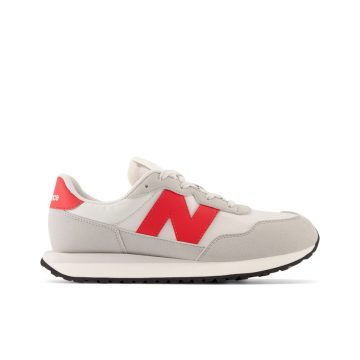 Tenis Deportivos New Balance Original GS 237 Gris Para Niños
