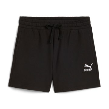 Pantaloneta Deportiva Puma Original Class Ribbed Negro Mujer