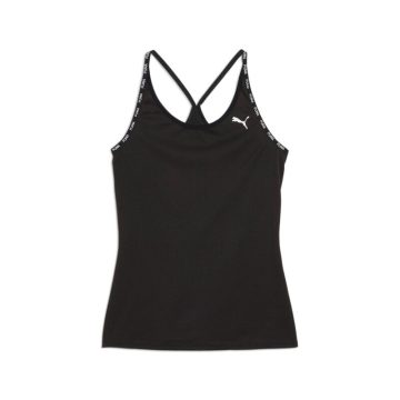 Camisa Deportiva Puma Original Strong Tank Negro Para Mujer