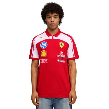 Camisas Tipo Polo Puma Original SFerrari HP Rojo Para Hombre