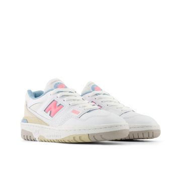 Alternative view of Tenis Deportivos New Balance 550 Original Blanco/Rosa Niños