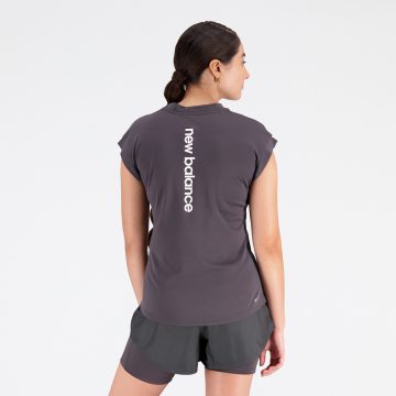 Alternative view of Camisa Deportiva New Balance Original Impact Run Negro Mujer