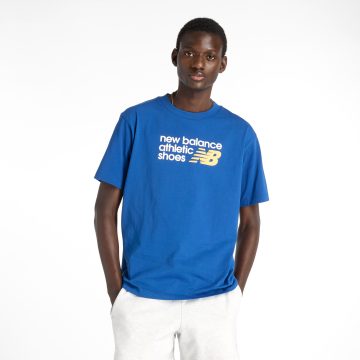 Camisa Deportiva New Balance Original Athletics Azul Hombre