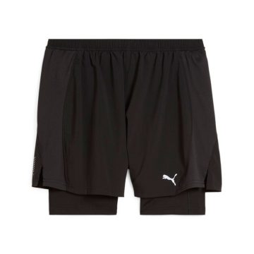 Pantaloneta Deportiva Puma M Run Velocity 2 In1 Negro Hombre