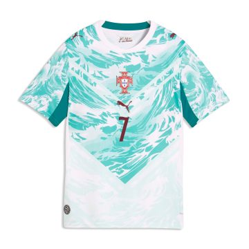 Camiseta Deportiva Puma Original Fpf Away Ronaldo Azul Niños