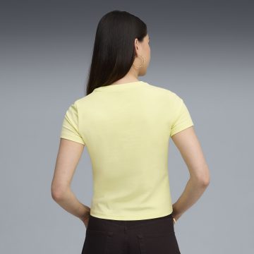 Alternative view of Tshirt Puma Original Wardrobe Ess Slim Amarillo Para Mujer