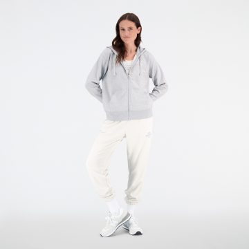 Chaqueta Deportiva Marca New Balance Essentials Gris Mujer