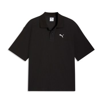 Camisa Tipo Polo Puma Original WardrobeEss Negro Para Hombre