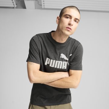 Tshirt Puma Original Ess No. 1 Logo Heather Gris Para Hombre
