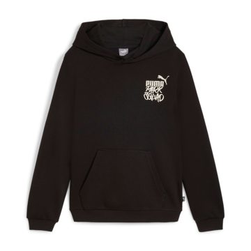 Hoodie Puma Original Essential Mid 90S Youth Negro Para Niño