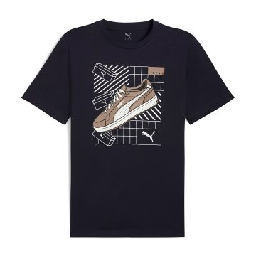 Camisa Deportiva Puma Original Graphics Sneaker Azul Hombre