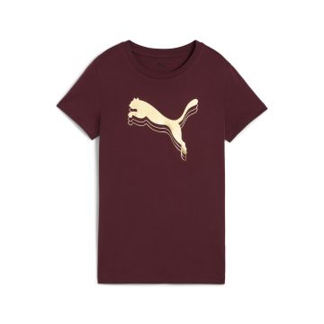 Tshirt Puma Original Essentials Metallic W Rojo Para Mujer