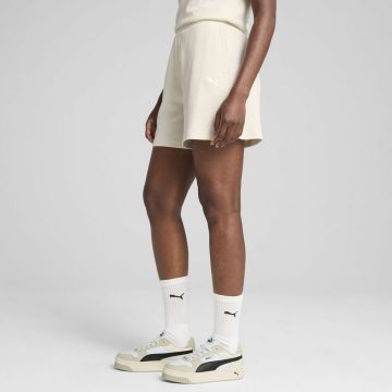 Pantaloneta Deportiva Puma Original Ess Elevated Beige Mujer