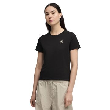 Alternative view of Camisa Deportiva Puma Original Ess Elevated Negro Para Mujer