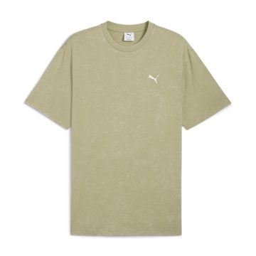 Camisa Deportiva Puma Ess Elevated Relaxed Wash Verde Hombre