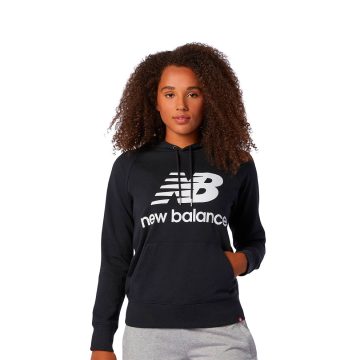 Chaqueta New Balance Original Bk-Essentials Negro Para Mujer