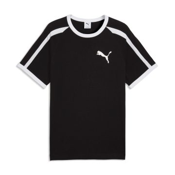 Camisa Deportiva Puma Original T7 BigCat Ringer Negro Hombre