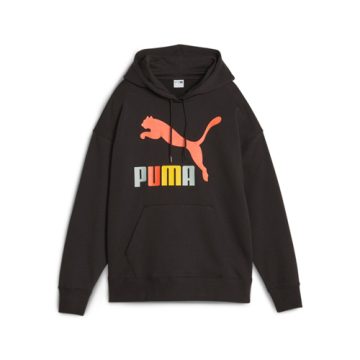 Hoodie Puma Original Classics MultiColor Logo Tr Negro Mujer