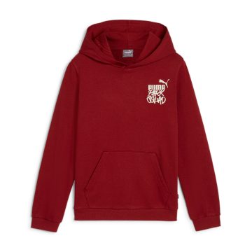 Hoodie Puma Original Ess+ Mid 90S Hoodie Tr B Rojo Para Nino