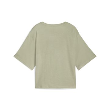 Alternative view of Camisa Deportiva Puma Original Ess Cropped Verde Para Mujer