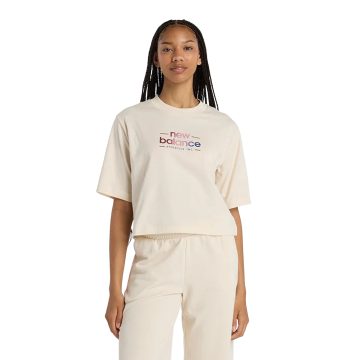 Camisas Deportivas New Balance Originals Relaxed Beige Mujer