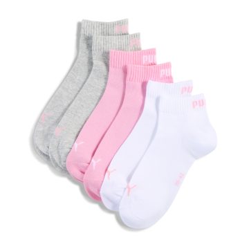 Medias Deportivas Puma Original Quarter Plain 3P Rosa Unisex