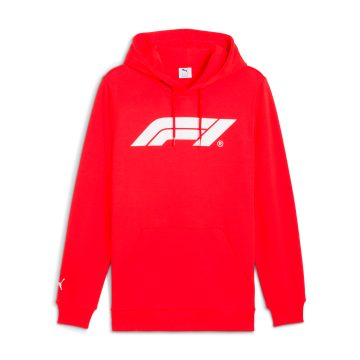 Hoodie Deportivo Puma Original F1 Ess Logo Rojo Para Hombres