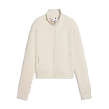 Chaqueta Puma Original Ess Slim Track Beige Para Mujer