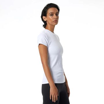 Camisa Deportiva New Balance Original Perf Blanco Para Mujer