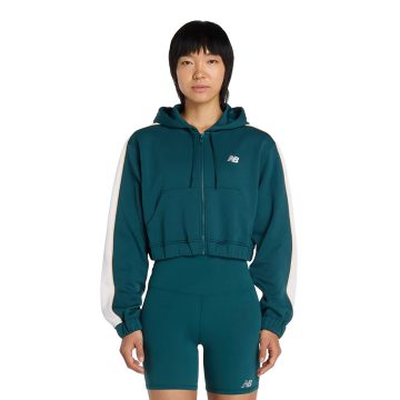 Alternative view of Chaqueta Deportiva NewBalance Original Interlock Verde Mujer