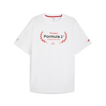 Camisa Deportiva Puma Original F1 Essentials Blanco Hombre
