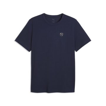Tshirt Puma Original Ess Elevated Tee Azul Para Hombre