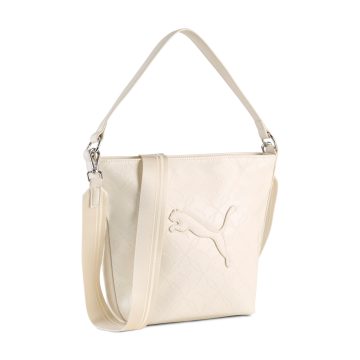 Bolso Casual En Cuero Puma Original Sense S Beige Para Mujer