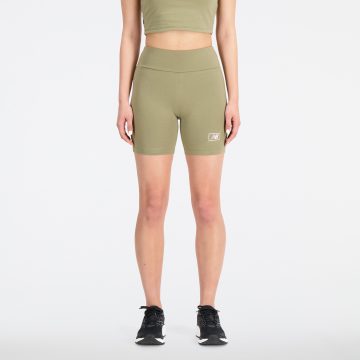 Pantaloneta New Balance Original Essentials Verde Mujer