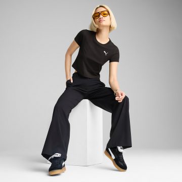 Alternative view of Camisa Deportiva Puma Original Wardrobe Ess Negro Mujer